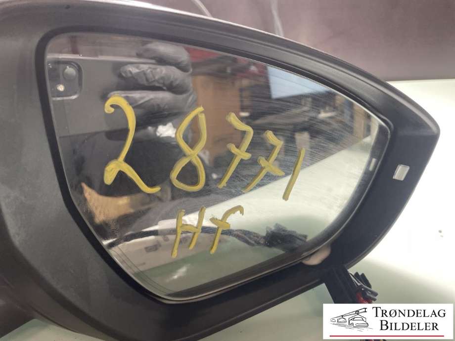 Speil høyre til Audi A4 2007-2014 (Type IV) (B8) (B8) (8K1857410E 01C|4F0857536AE|6-KABLER)