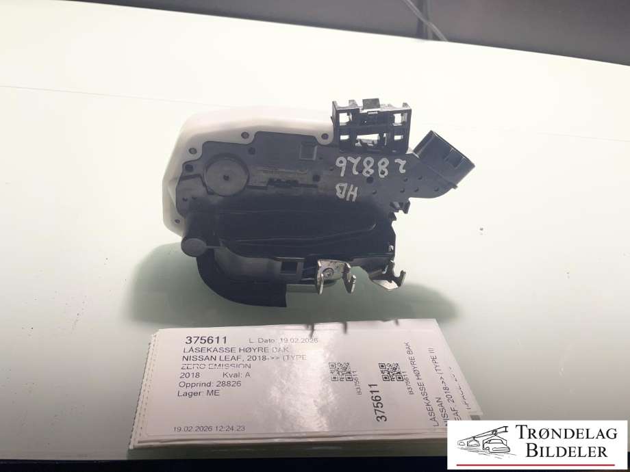 Låsekasse høyre bak til Nissan Leaf, 2018-->> (Type II)  (82500-3NL0A)