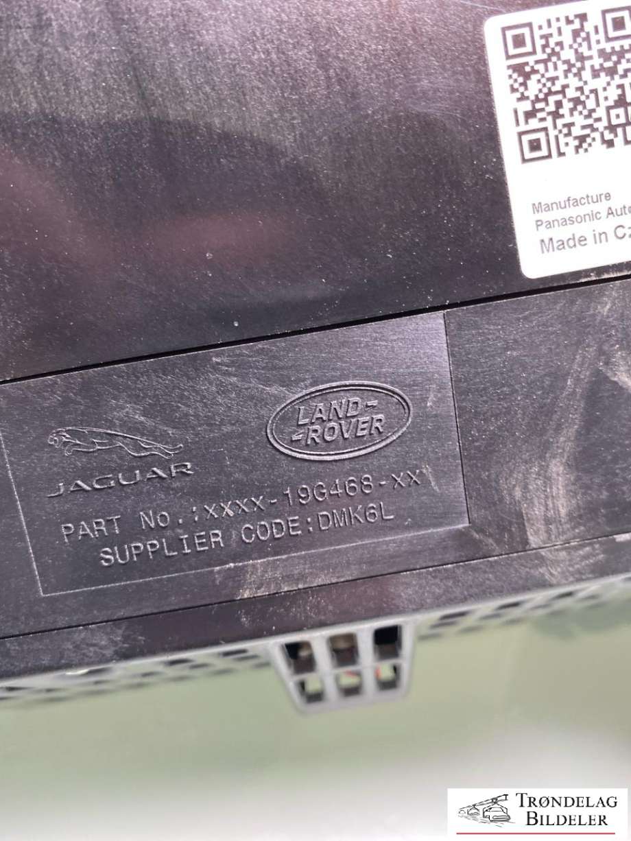 Instrumentpanel til Jaguar I-PACE 2018-->>  (T4K1257|J9D319G468BF|T4K20223 |J9D319G468BG|)