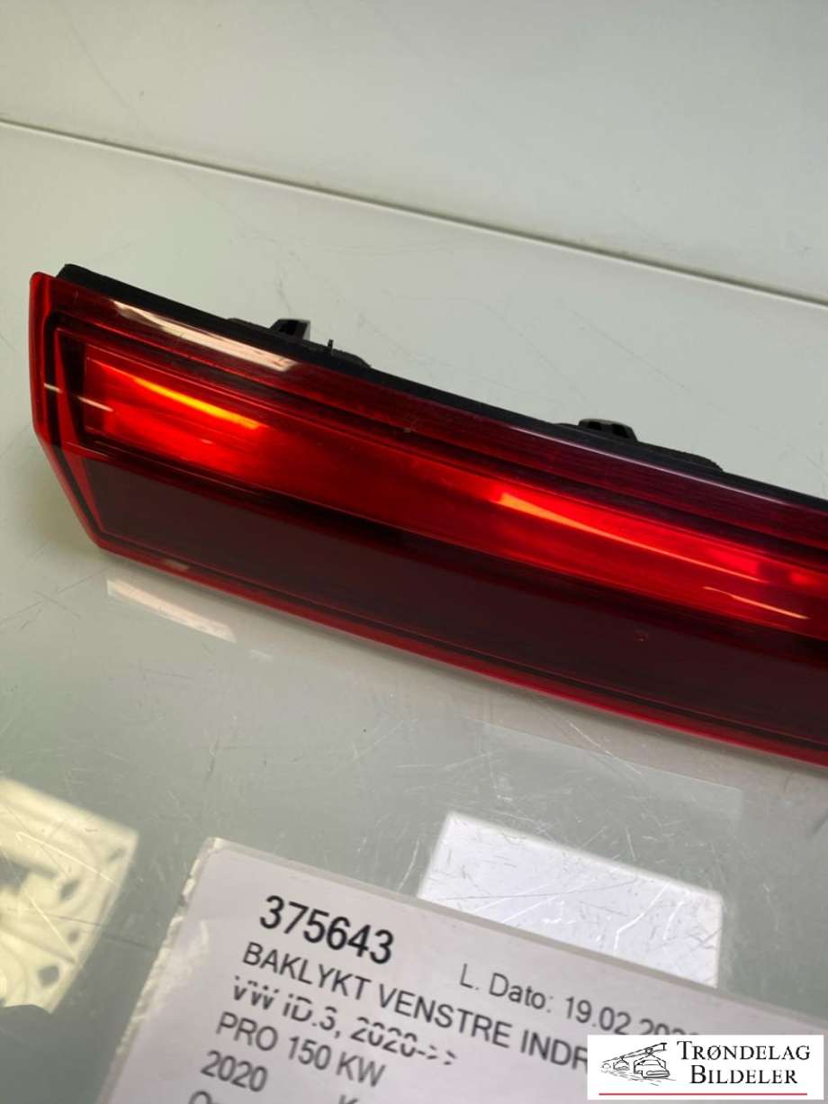 Baklykt venstre indre til VW ID.3 2020-->>  (10A945307A|)