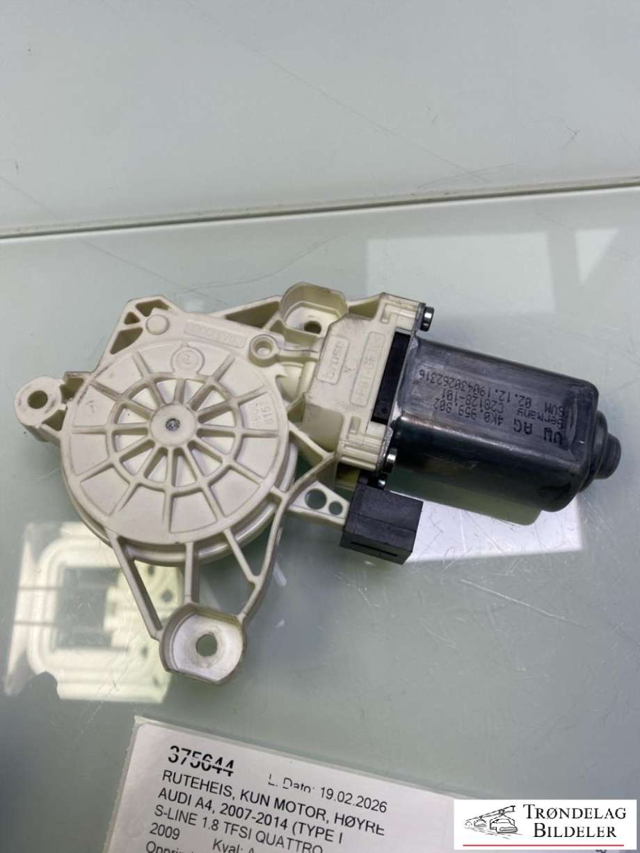 Ruteheis, kun motor, høyre foran til Audi A4 2007-2014 (Type IV) (B8) (B8) (4K0959902|)