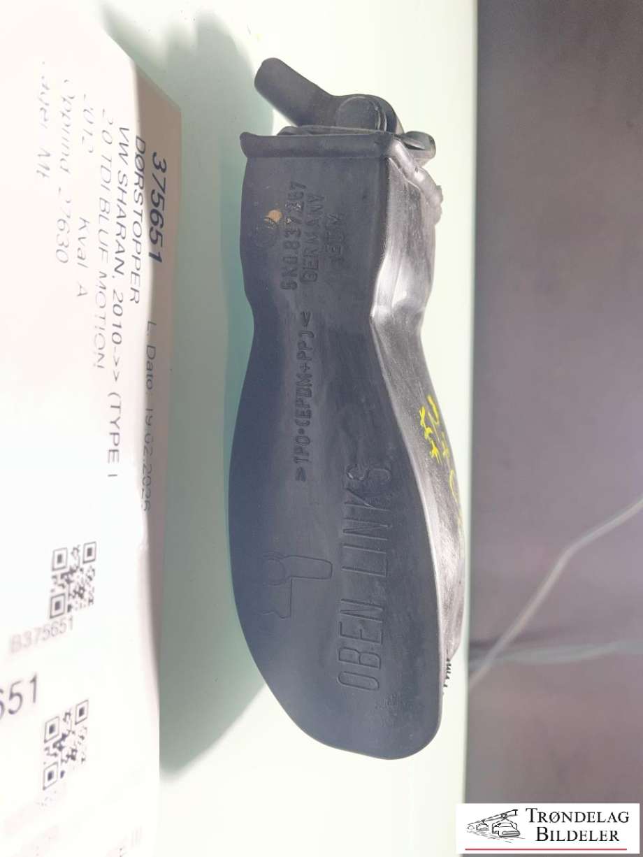 Dørstopper til VW Sharan 2010-->> (Type II)  (7N0 837 249|)
