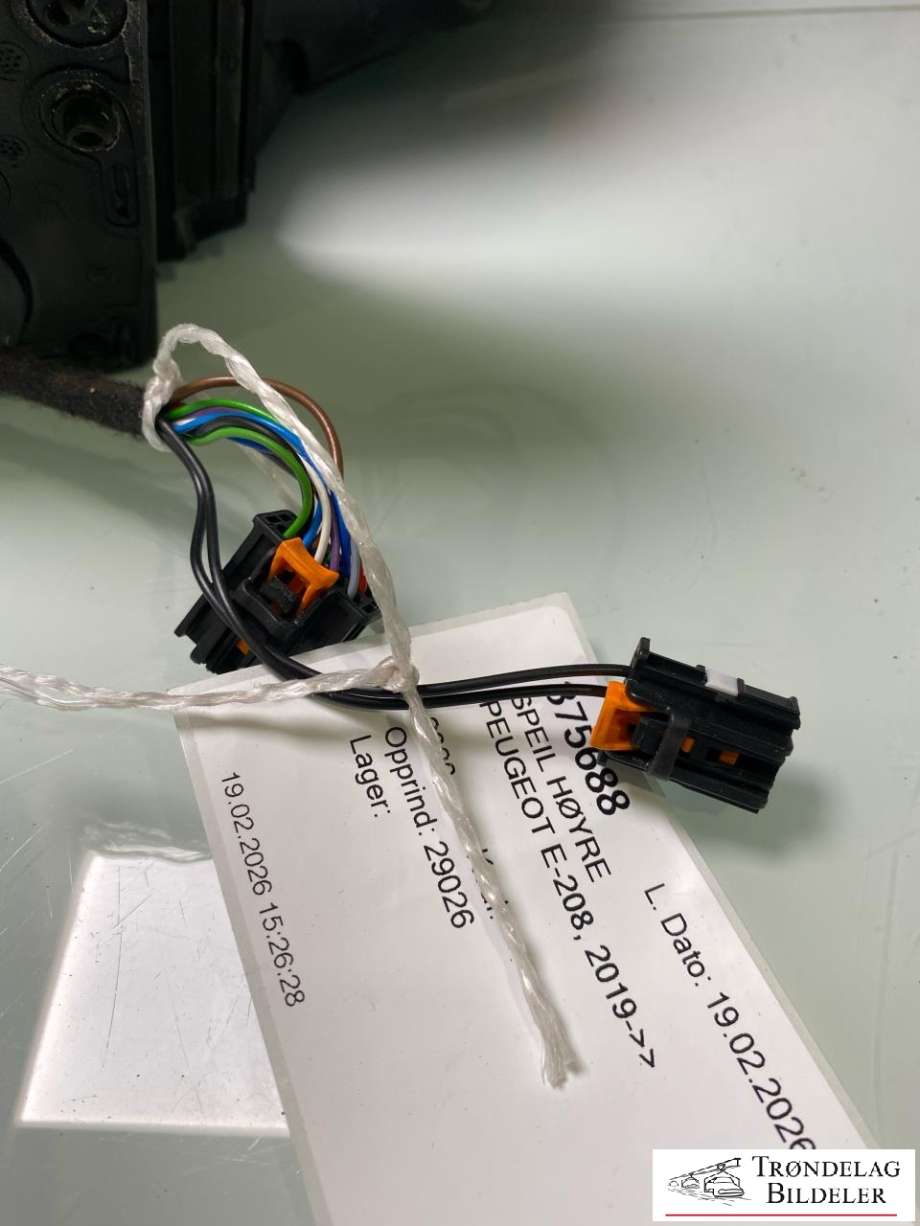 Speil høyre til Peugeot e-208 2019-->>  (98 260 175 XT|98 380 773 80|)