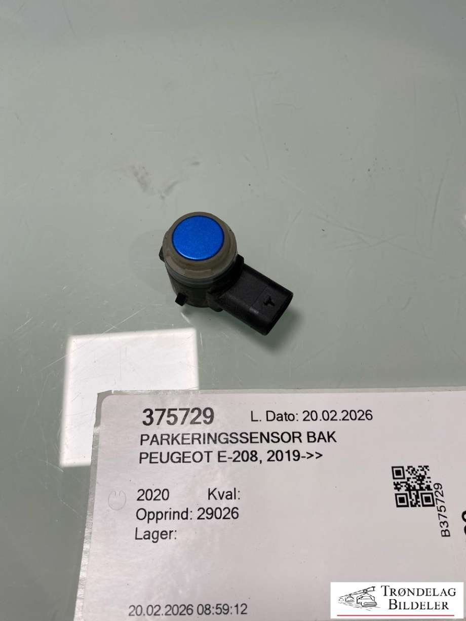 Parkeringssensor bak til Peugeot e-208, 2019-->>  (16 335 594 80)