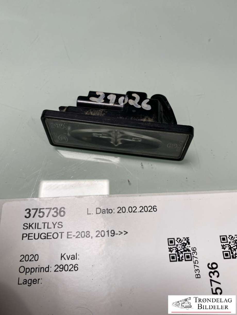 Skiltlys til Peugeot e-208 2019-->>  (9815225980|)