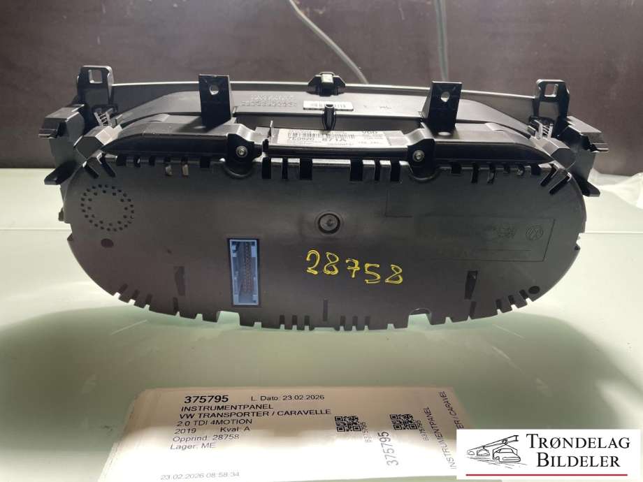 Instrumentpanel til VW Transporter / Caravelle 2019-->> (T6.1) (T6.1) (7E0 920 871 A|7E0 920 871 AX|)