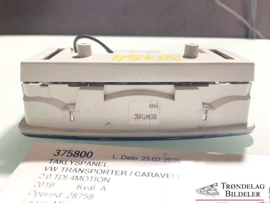 Taklyspanel til VW Transporter / Caravelle 2019-->> (T6.1) (T6.1) (3B0947105C|6Q0 947 291 A  Y20|)