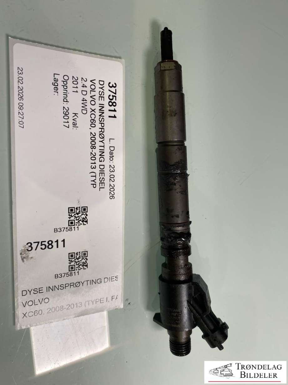 Dyse innsprøyting diesel til Volvo XC60, 2008-2013 (Type I, Fase 1) (36002662|30777226)