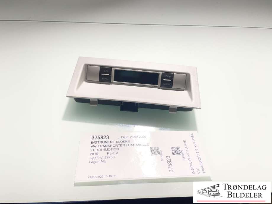 Instrument klokke til VW Transporter / Caravelle, 2019-->> (T6.1) (T6.1) (7E5 919 037 J)
