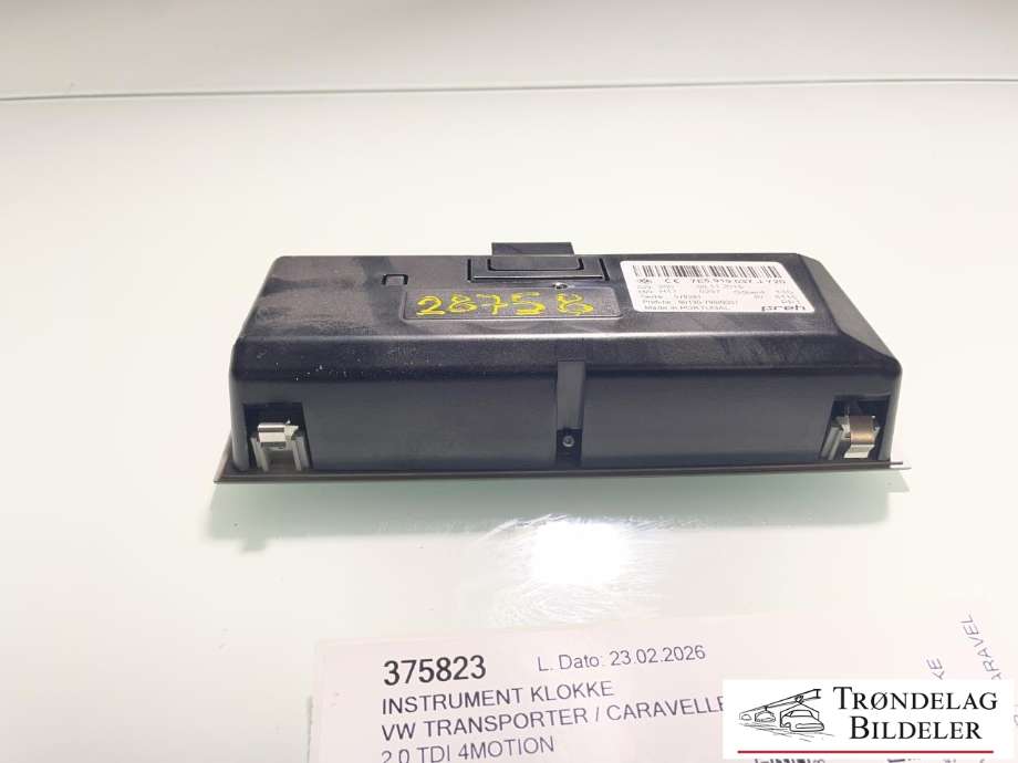 Instrument klokke til VW Transporter / Caravelle 2019-->> (T6.1) (T6.1) (7E5 919 037 J|)