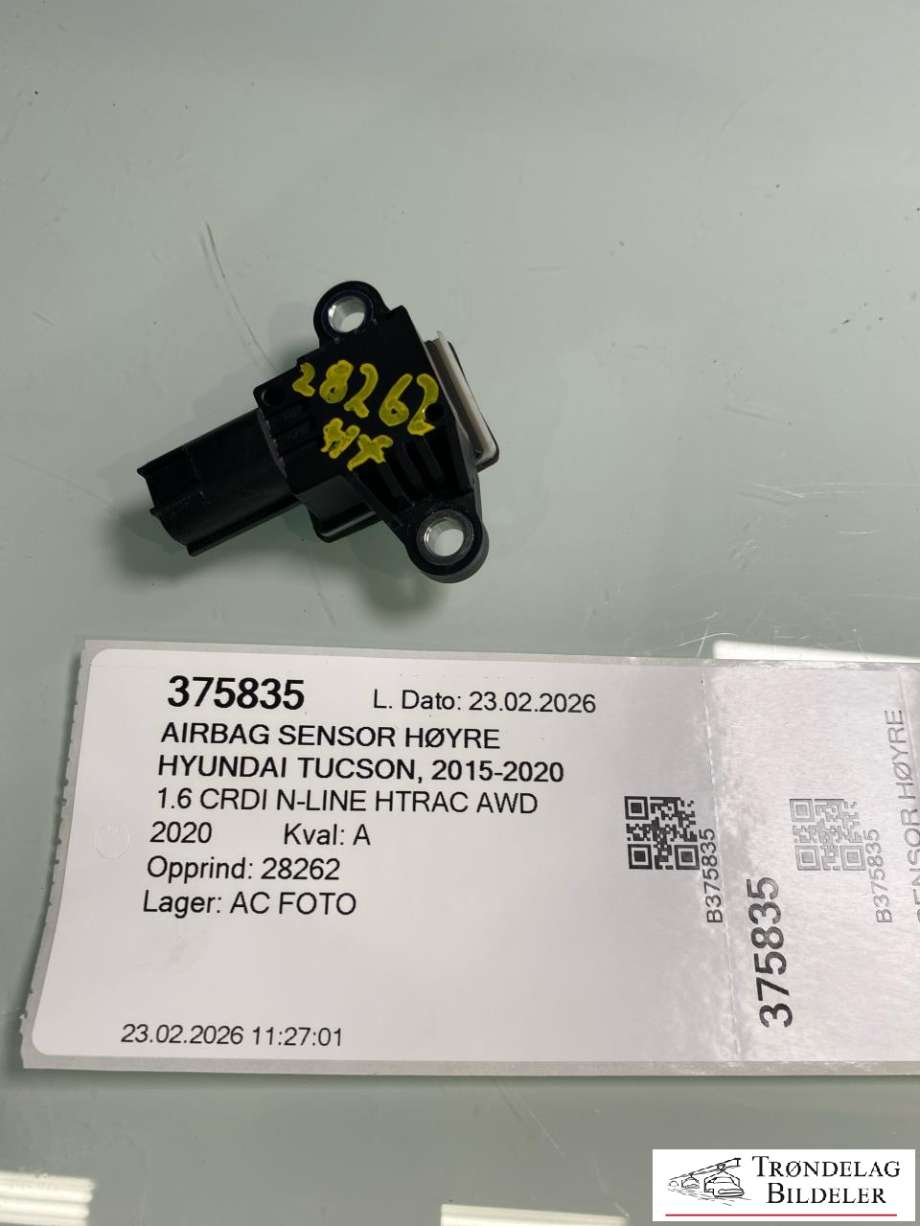 Airbag sensor høyre til Hyundai Tucson, 2015-2020  (95920B1050)