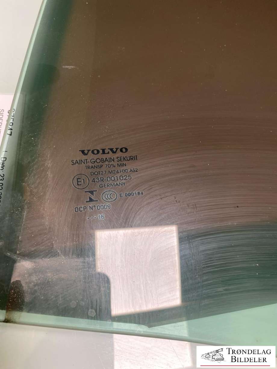 Siderute venstre bak til Volvo V60/V60 CC 2013-2018 (Type I, Fase 2)  (31385420|)