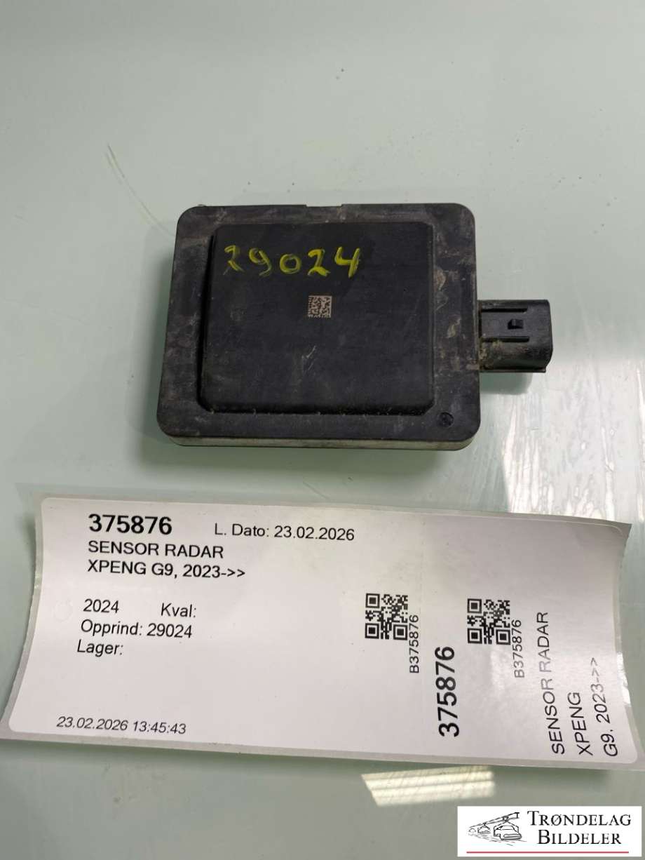 Sensor blindsone til XPeng G9 2023-->>  