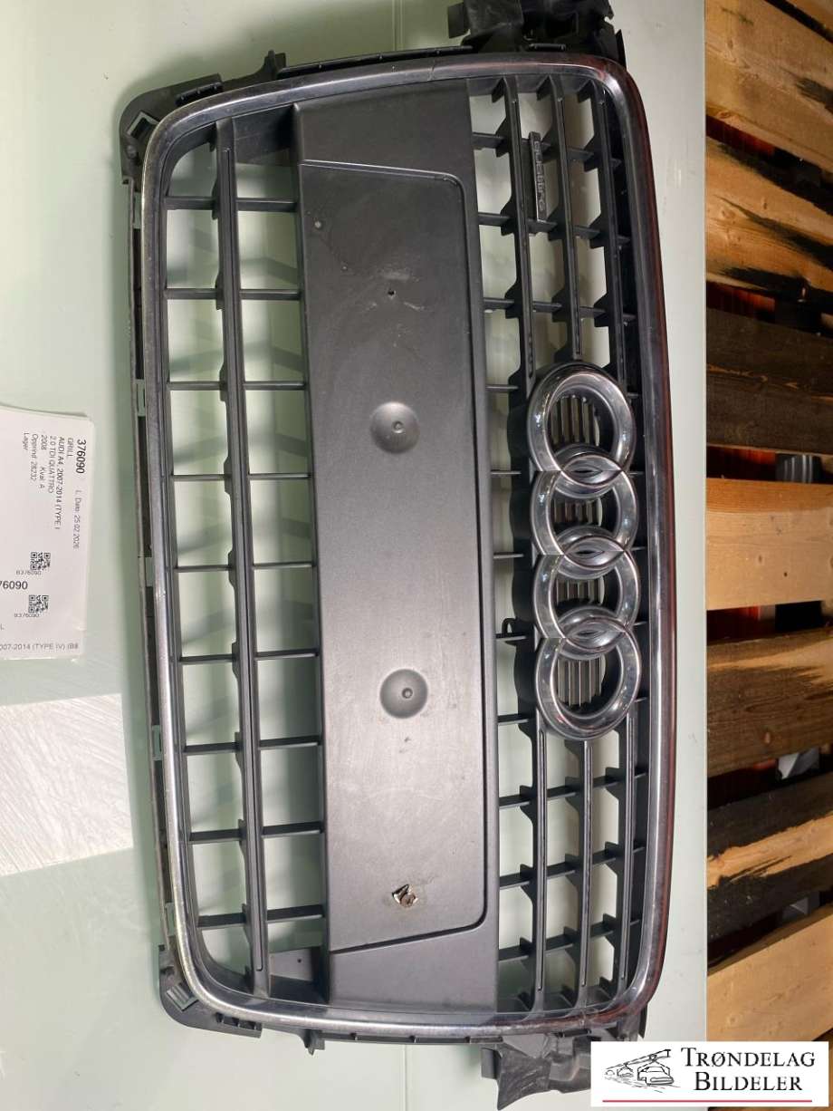 Grill til Audi A4 2007-2014 (Type IV) (B8) (B8) (8K0853651 1QP|)