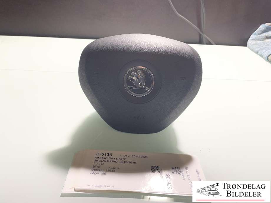 Airbag rattpute til Škoda Rapid, 2012-2019  (5E0 880 201 A)