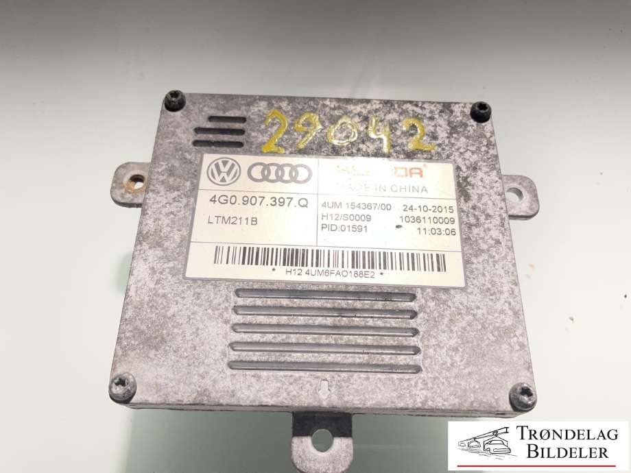 Styreenhet xenon/ballast til Škoda Superb 2015-->> (Type III)  (4G0 907 397 Q|)