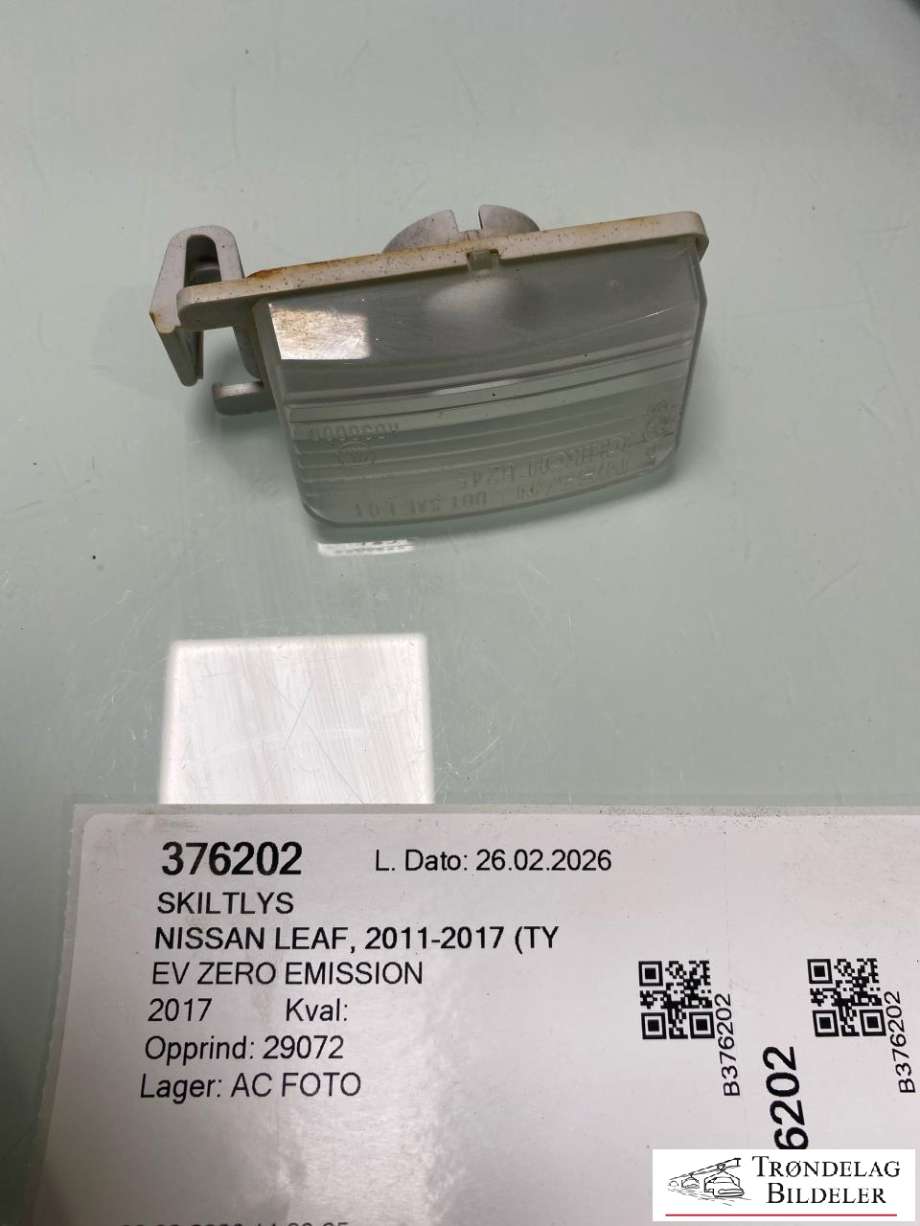 Skiltlys til Nissan Leaf 2011-2017 (Type I)  (265108991C|)