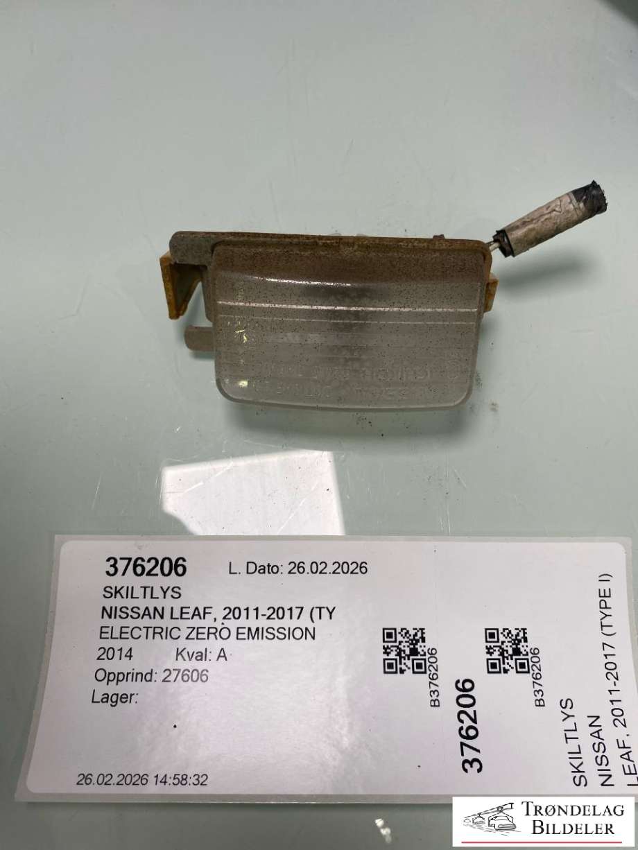 Skiltlys til Nissan Leaf 2011-2017 (Type I) (265108991C|)
