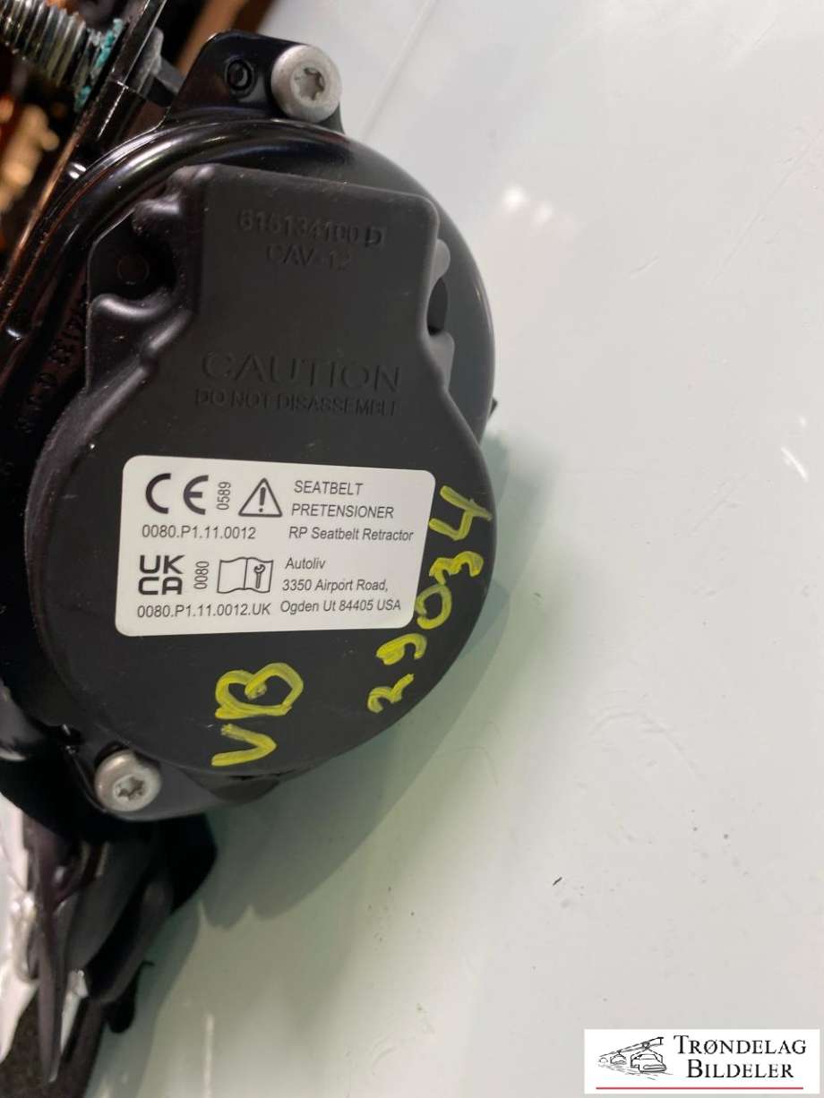 Sikkerhetsbelte bak venstre til Tesla Model Y 2024-->> (Type II)  