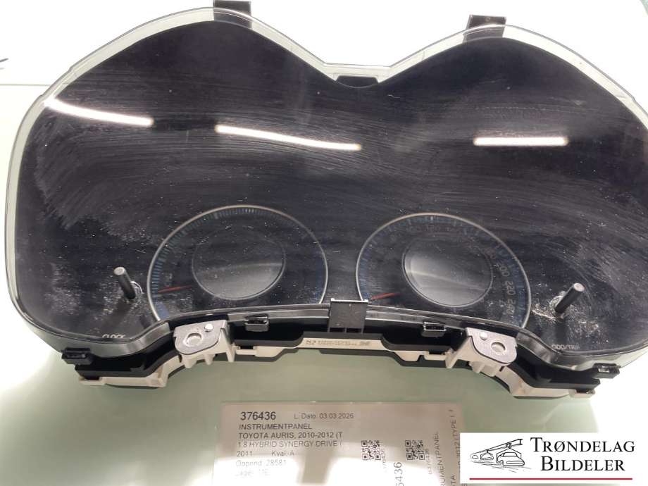 Instrumentpanel til Toyota Auris, 2010-2012 (Type I, Fase 2)  (838000ZN30)