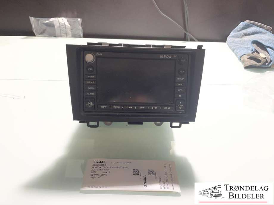 Bilstereo til Honda CR-V, 2007-2012 (Type III)  (39531-SWA-E010-M1)
