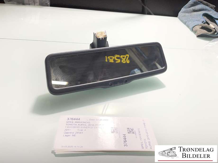 Speil innvendig til Toyota Auris, 2010-2012 (Type I, Fase 2)  (8781002140)