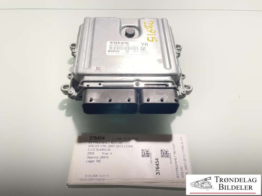 Styreenhet motor til Volvo V70 2007-2013 (Type III, Fase 1) (31272462|281012765|36002596)