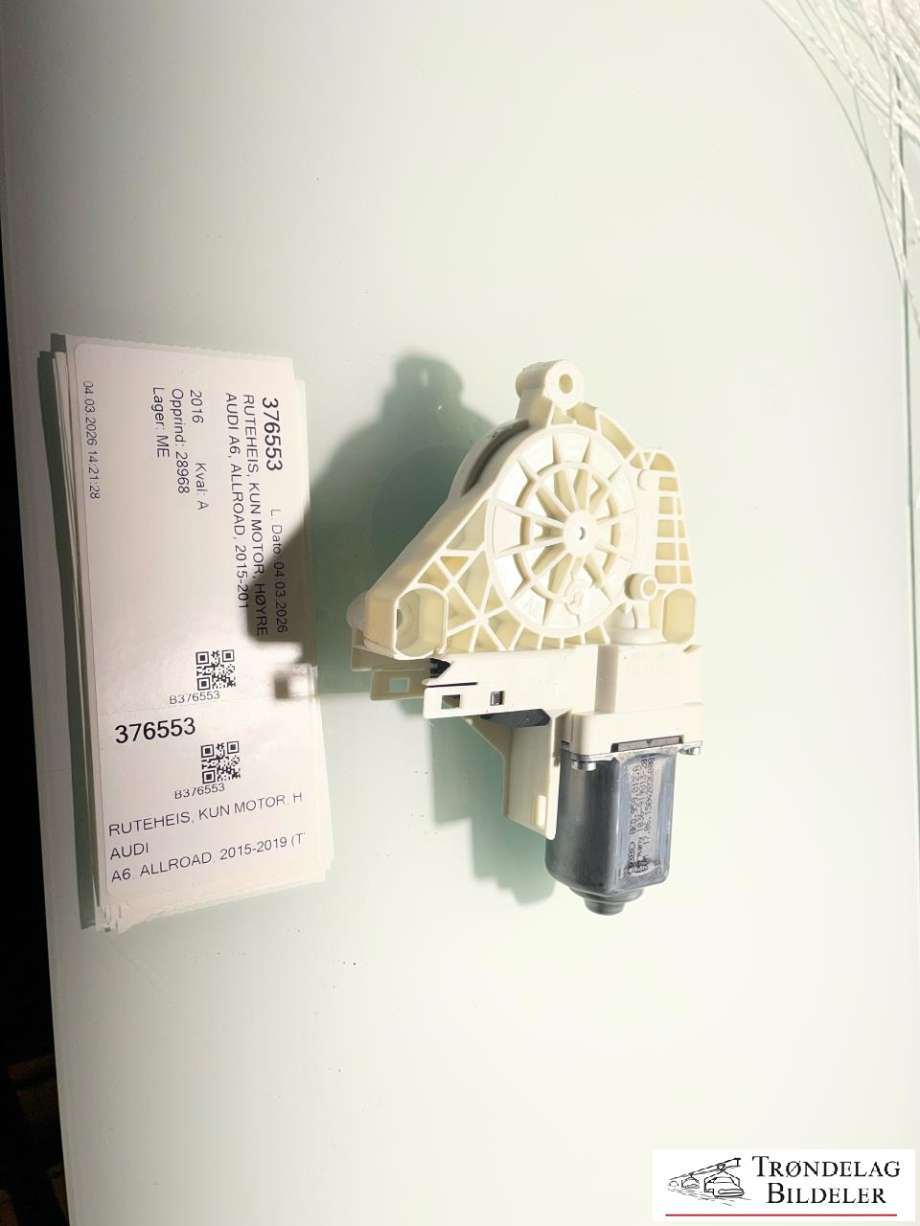 Ruteheis, kun motor, høyre bak til Audi A6, Allroad, 2015-2019 (Type III, Fase 2) (C7) (C7) (8K0 959 811 A)