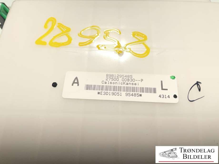 Varmeapparat betjening til Isuzu D-Max 2012-2017 (Type II, Fase 1) (8981295485|)