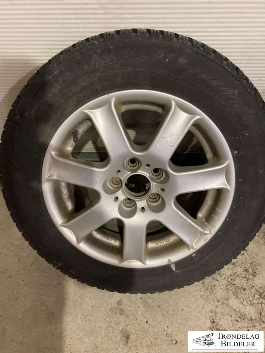 Hjulsett aluminium vinter til VW Golf IV 1998-2003  (NOKIAN TYRES|195/65-15| 95T 7X15| 5X112|/ET39/CB57|1MM|4|5MM MØNSTERDYBDE|PROD 36/2021)