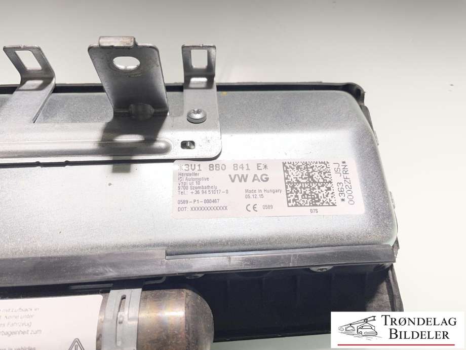 Airbag kne til Škoda Superb 2015-->> (Type III)  (3V1 880 841 E|)