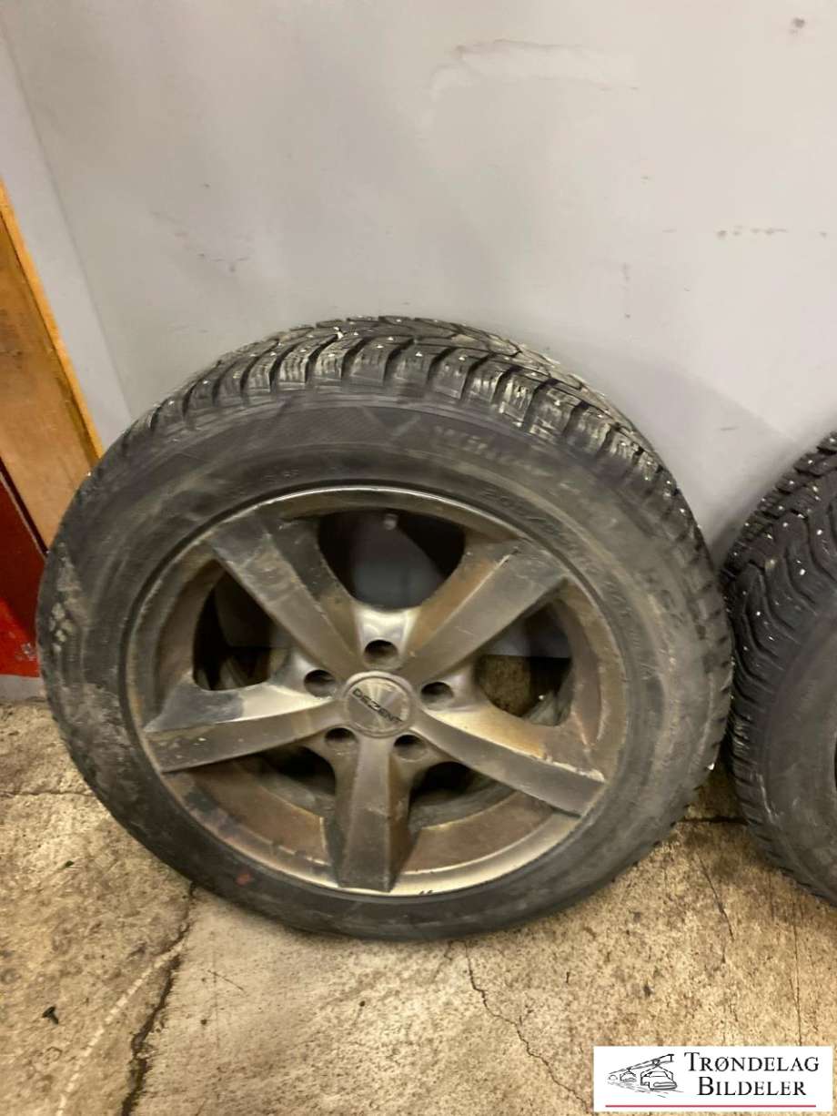 Hjulsett aluminium vinter til Opel Zafira B 2005-2011 (HANKOOK WINTER I PIKE RS2|205/55-16 94T| 7JX15| 5X110/ET39/CB65|1MM PIGGDEKK||20/2022)