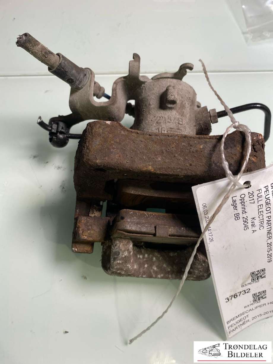 Bremsecaliper høyre bak til Peugeot Partner 2015-2019 (Type II, Fase 2)  