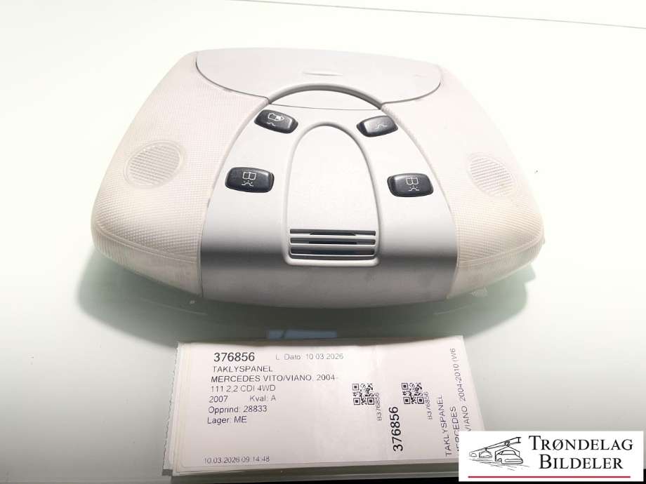 Taklyspanel til Mercedes Vito/Viano, 2004-2010 (Fase 1) (W639) (W639) (A 639 820 02 01)
