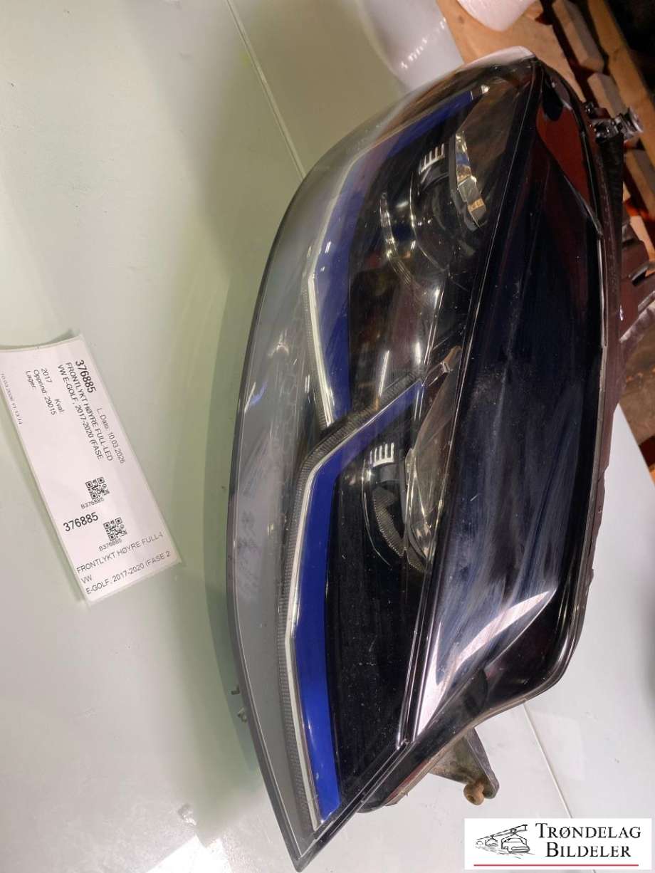 Frontlykt høyre full-LED til VW e-Golf 2017-2020 (Fase 2) (5G1 941 774 B|5G1 941 036 B|)