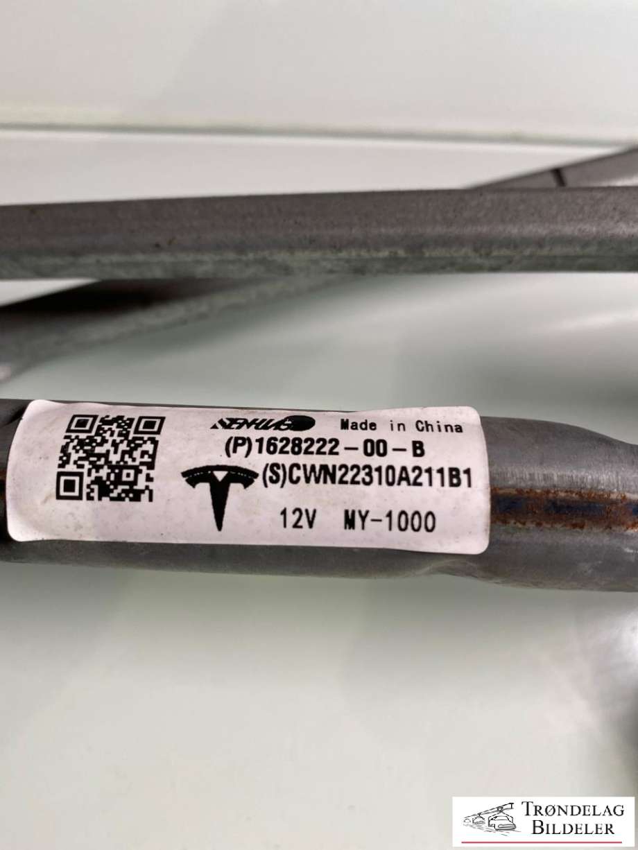 Viskermotor frontrute komplett m/overføring til Tesla Model Y 2021-2024 (Type I)