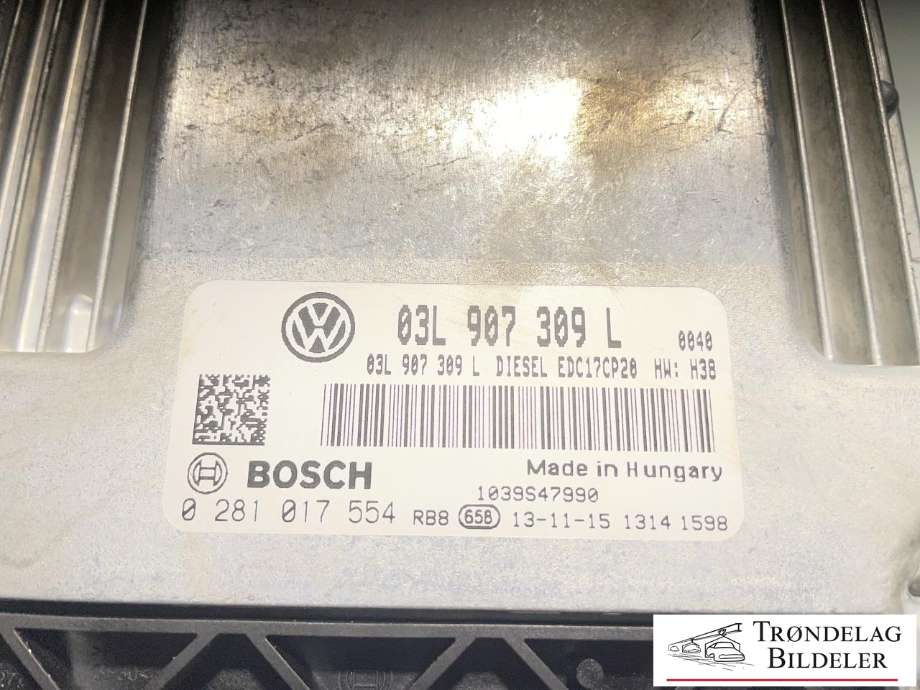 Styreenhet motor til VW Transporter / Caravelle 2009-2015 (Fase 2) (T5) (T5) (03L 906 019 GR|)