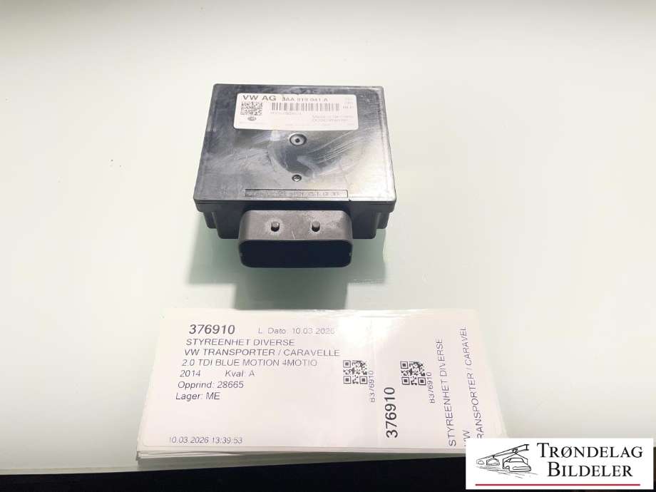 Styreenhet diverse til VW Transporter / Caravelle, 2009-2015 (Fase 2) (T5) (T5) (3AA 919 041 A)