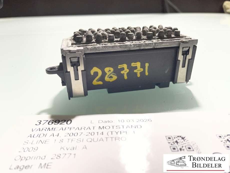 Varmeapparat motstand til Audi A4 2007-2014 (Type IV) (B8) (B8) (8K0 820 521|8K0 820 521 B|)