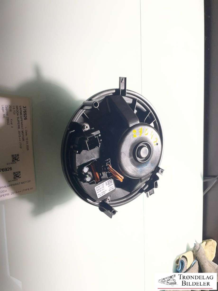 Varmeapparat motor til Škoda Superb, 2015-->> (Type III)  (5Q1819021|5Q1819021A|5Q1819021B|5Q1819021C|5Q1819021E)
