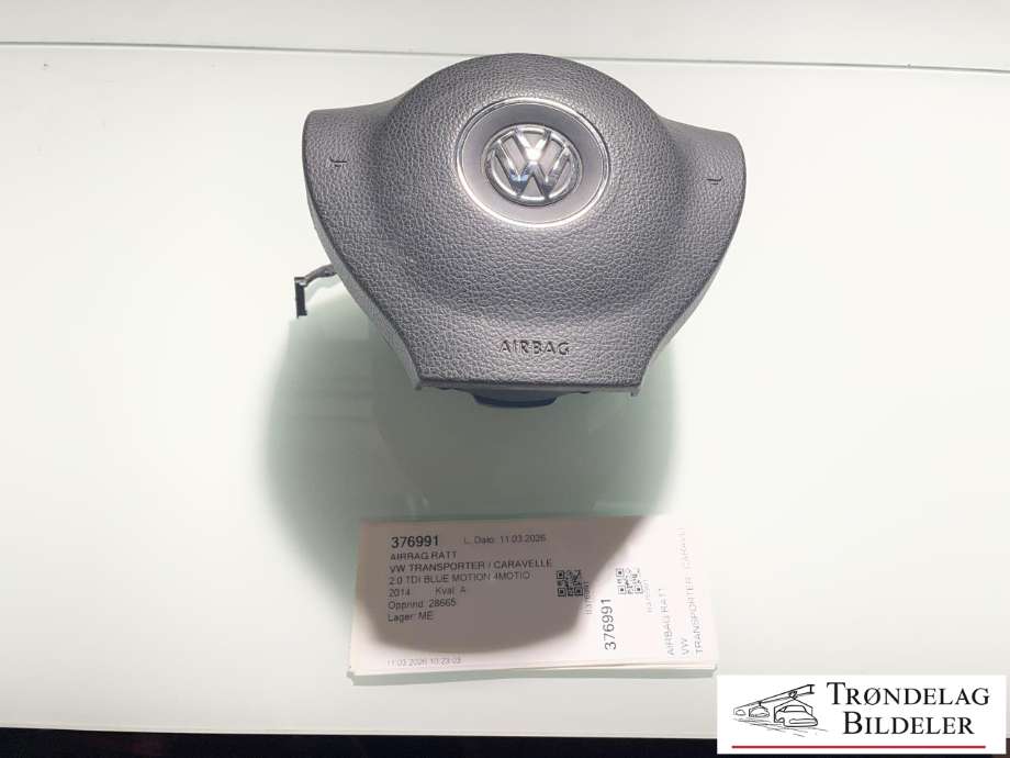 Airbag ratt til VW Transporter / Caravelle, 2009-2015 (Fase 2) (T5) (T5) (7E0 880 201 AT)