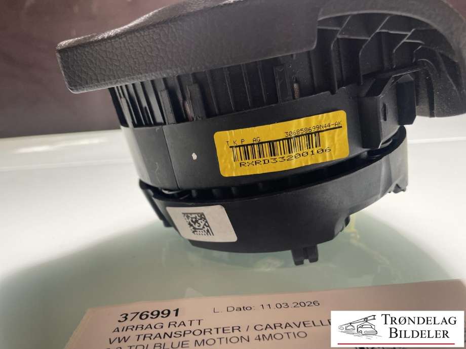 Airbag ratt til VW Transporter / Caravelle 2009-2015 (Fase 2) (T5) (T5) (7E0 880 201 AT|)