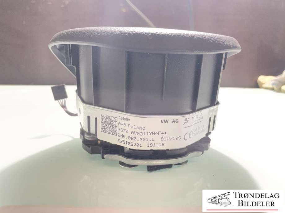 Airbag ratt til VW Transporter / Caravelle 2019-->> (T6.1) (T6.1) (7E0 880 201 AS|)