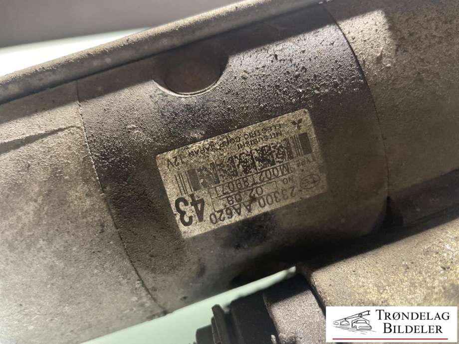 Starter diesel til Subaru Impreza 2008-2012 (Type III) (23300-AA620|M002T89071|333022092|LRS02743|M002T89076|M2T89071|M2T89076|23300-AA621|25-4416)