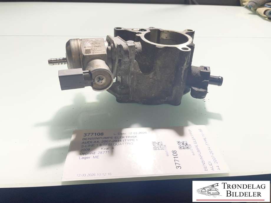 Bensinpumpe elektrisk til Audi A4, 2007-2014 (Type IV) (B8) (B8) (06H 127 025 N)
