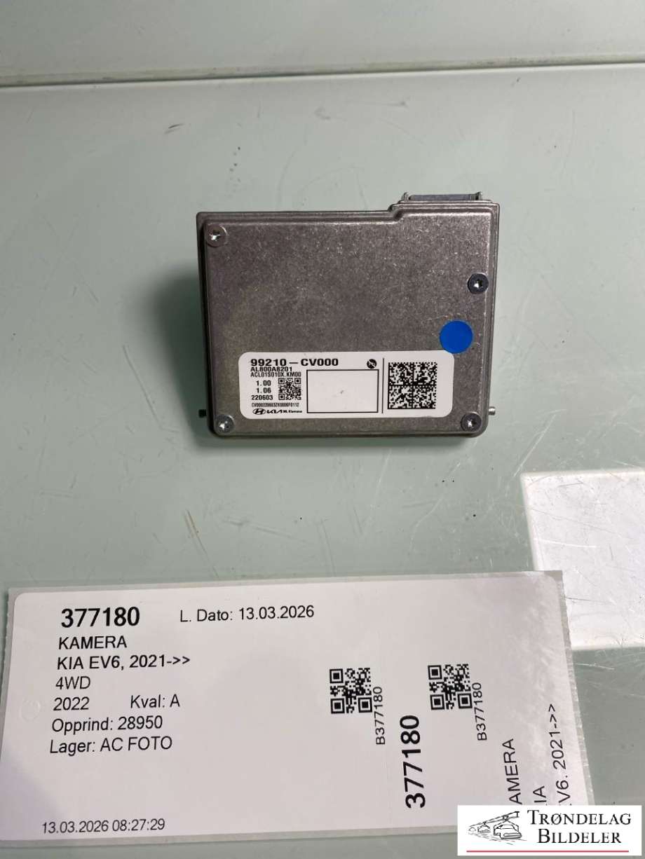 Kamera til Kia EV6 2021-->>  (99210CV 000|FRONTKAMERA|)