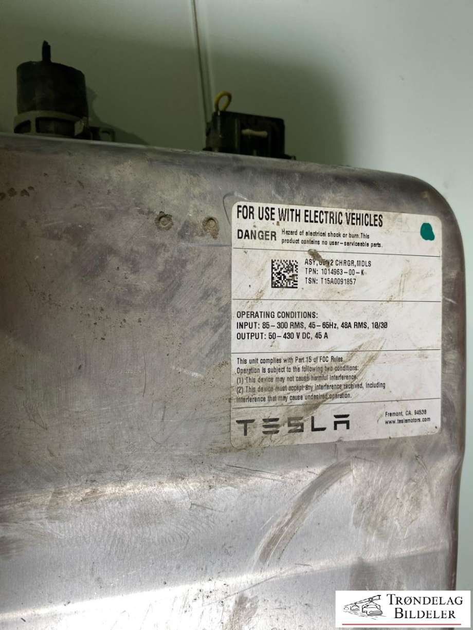 Batterilader (OBC - On Board Charger) til Tesla Model S 2013-2016 (Fase 1)  (1014963-00K|)