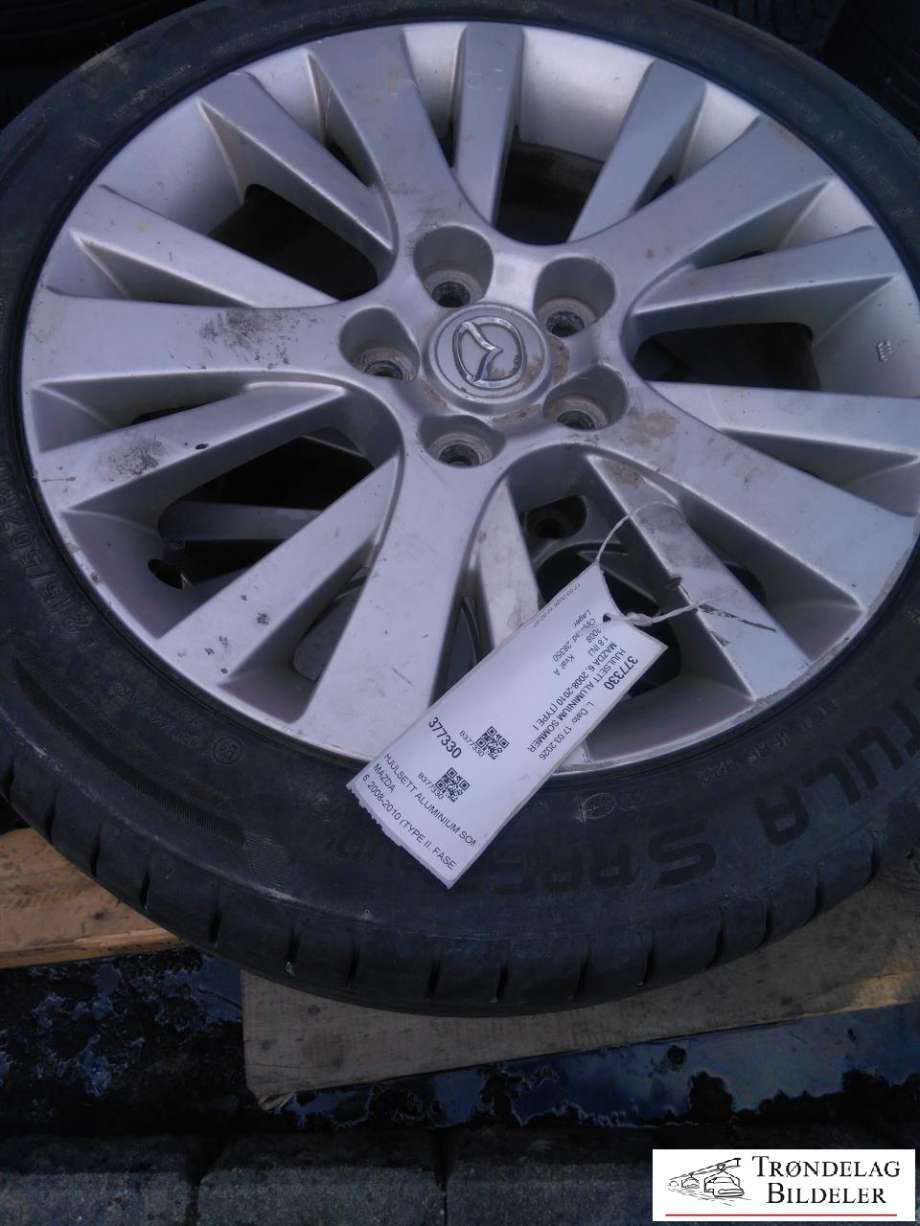 Hjulsett aluminium sommer til Mazda 6 2008-2010 (Type II, Fase 1) (215/50-17 95W| 7J17 5X114|3/ET60/CB67|1|MØNSTERDYBDE 5|6MM|PROD 49/2023)