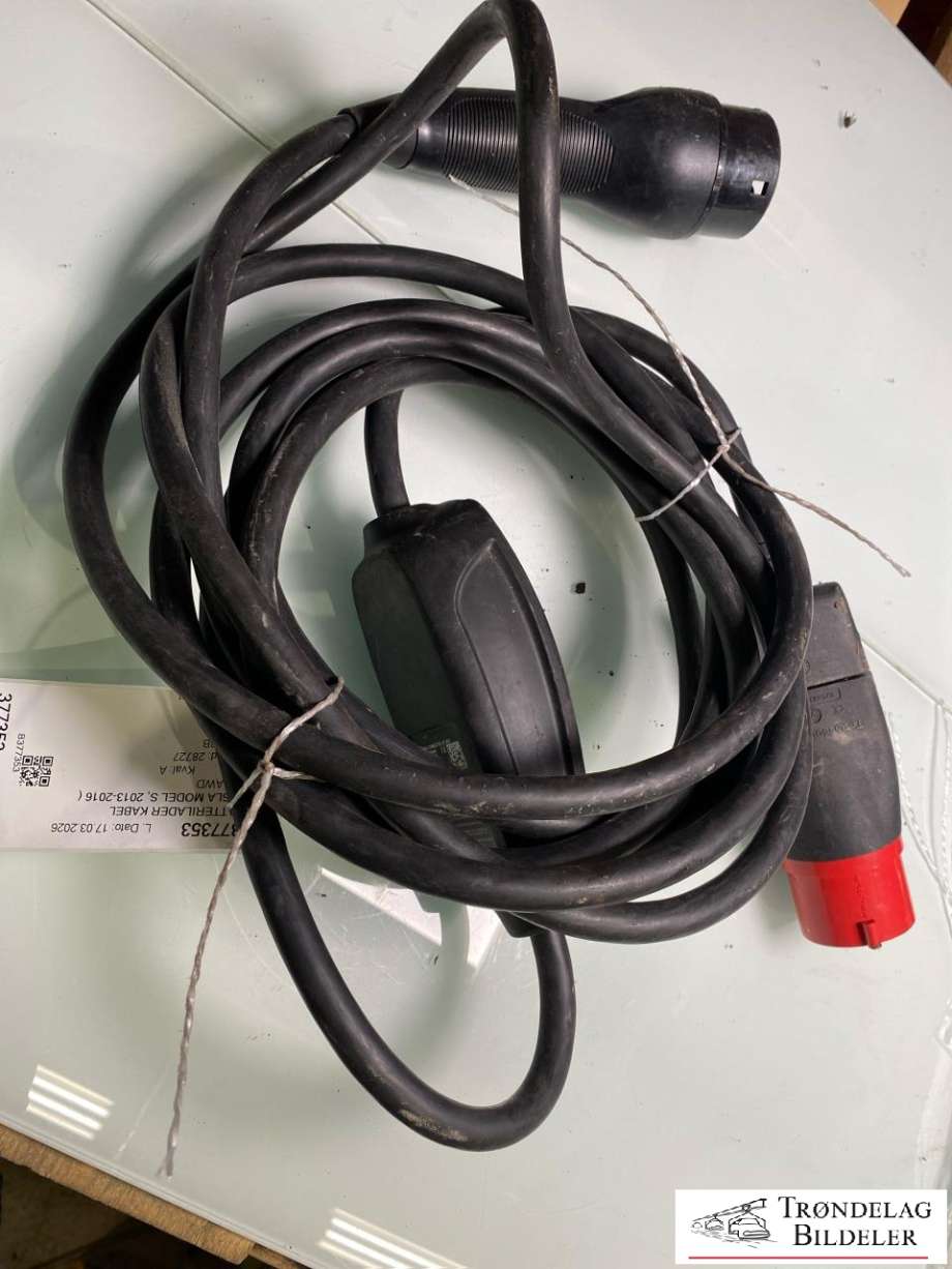 Batterilader kabel adapter til Tesla Model S, 2013-2016 (Fase 1)  