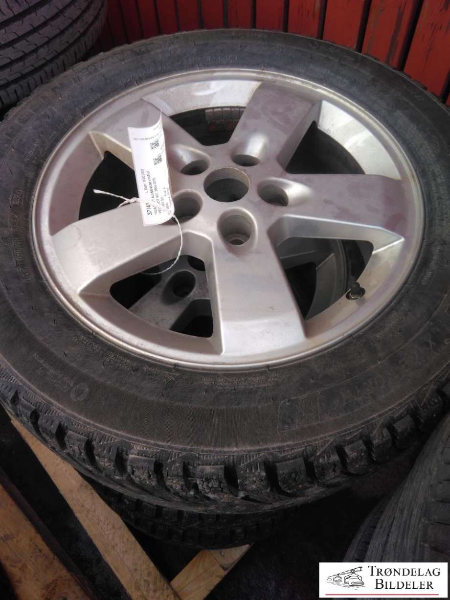 Hjulsett aluminium vinter til Peugeot 407 2004-2010 (MICHELIN ICE NORTH|205/60-16 96T ?J16 5X108/ET?CB65|1MM|MØNSTERDYBDE7|1|PROD 25/2024)